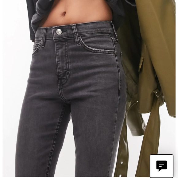 Topshop Jamie Acid Wash Jeans - Picture 3 of 8